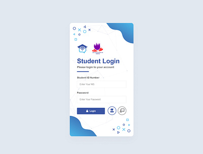 Sobat Siswa Login Android app design flat illustration login