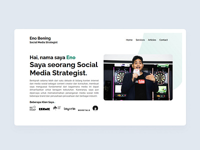 Eno Bening Landing Page Remake