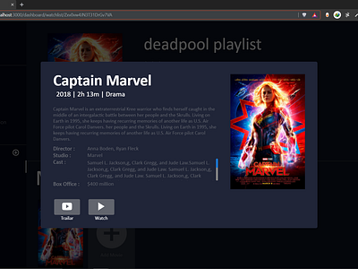 Movie Details ui web