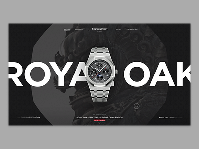 Audemars Piguet — Watches clean concept interface layout luxury ui ux watches web website