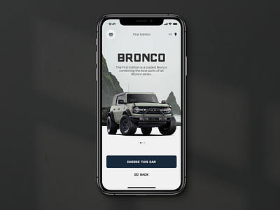 Ford — Bronco App app automotive cars design ford mobile ui ux