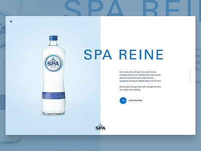 Style exploration - Spa Reine clean design digital interface layout minimal online ui ux web website