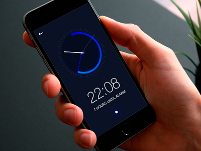 Alarm Clock alarm circle clock design glow ios iphone night sleep time watch