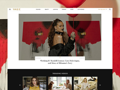 Vogue - Video Page fashion luxury minimal photography video vogue vogue arabia website