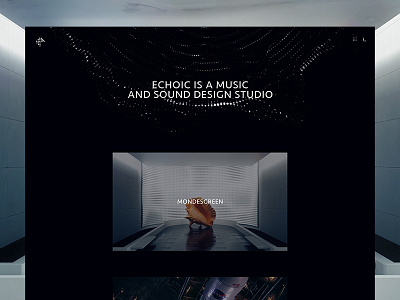 Echoic Audio audio clean design minimal sound ui video website