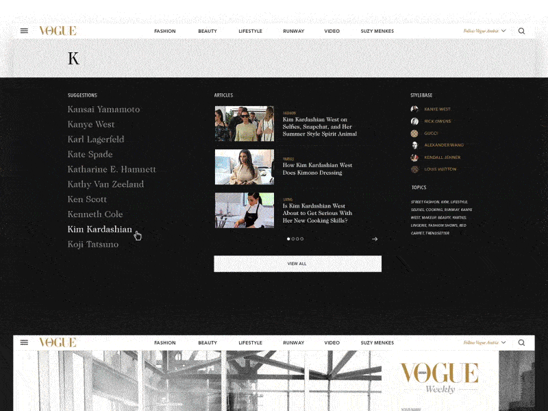 Vogue Arabia - Casestudy clean design fashion minimal modern photography ui ux vogue