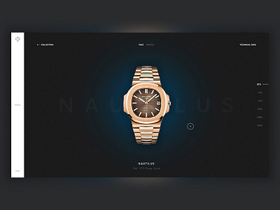 Patek Philippe Geneve - Website brand clean design luxury minimal patek time ui ux watch website