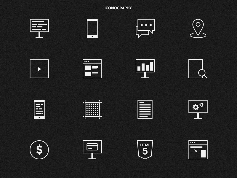 Involve Digital - Iconography iconography digital illustration clean minimal design icons