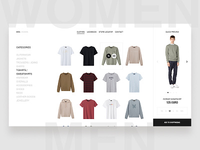 A.P.C. Webstore clean design ecommerce fashion minimal photography shop typography ui ux website