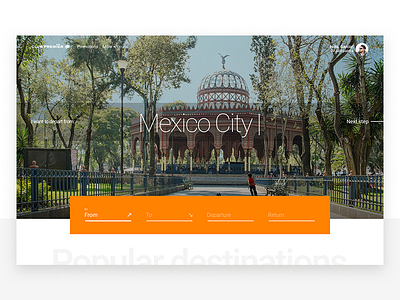 Aeromexico's Club Premier - Frequent Flyer Program clean design exploration flying minimal travel ui ux website