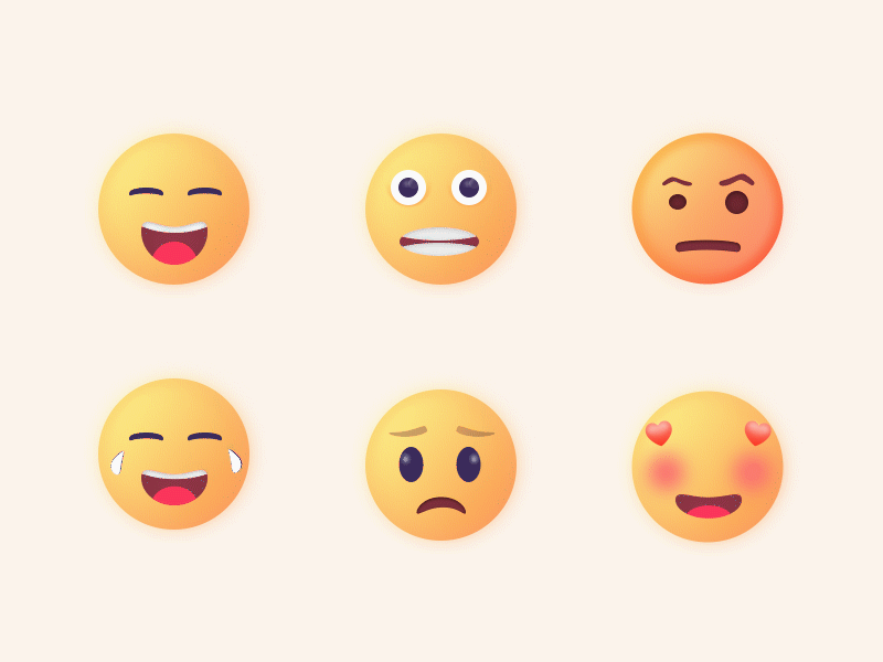 emoji 动效 @daily ui dynamic effect elegant emijo illustration interesting logo ui ux 表情