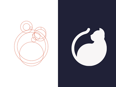 cat logo illustration logo