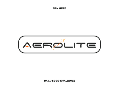 Daily logo challenge #1 - Rocketship (Aerolite) aerolite comet dailylogochallenge dailylogochallengeday1 design digital design logo logo design logodesign