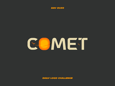 Daily logo challenge #1 - Rocketship (Comet) comet dailylogochallenge dailylogochallengeday1 design digital design logo logo design logodesign