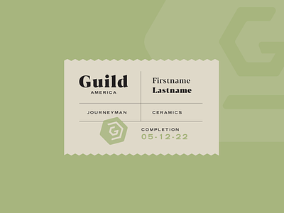 Guild America Certificate Badge