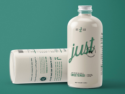 Just Almond Milk brand branding concept contemporary design logo organic packaging retro sustainable typography