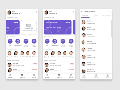 Payment App app design design mobileappdesign money transfer payment payment app paymentdesign ui uidesign
