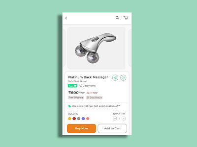 Ecommerce Product page