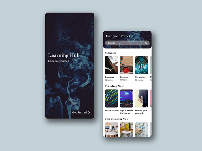 Learning app education learning learning app mobile design uidesign uiux ux design