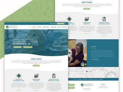 Animal Wellness & Rehabilitation Center - Website Design branding graphicdesign knoxville tn slamdot web design webdesign webdesigner wordpress