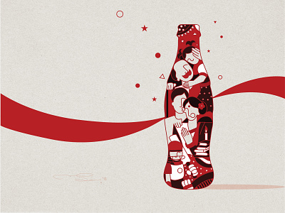 Coca-Cola001 cocacola design illustration illustrator minimal vector vector illustration vectorart