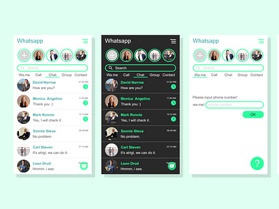 Whatsapp UI Redesign application application design colors graphic design mobile app design mobile application design mobile design ui ui design ui mobile uiux design ux design whatsapp ui redesign