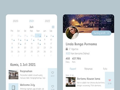 Diary App UI Design