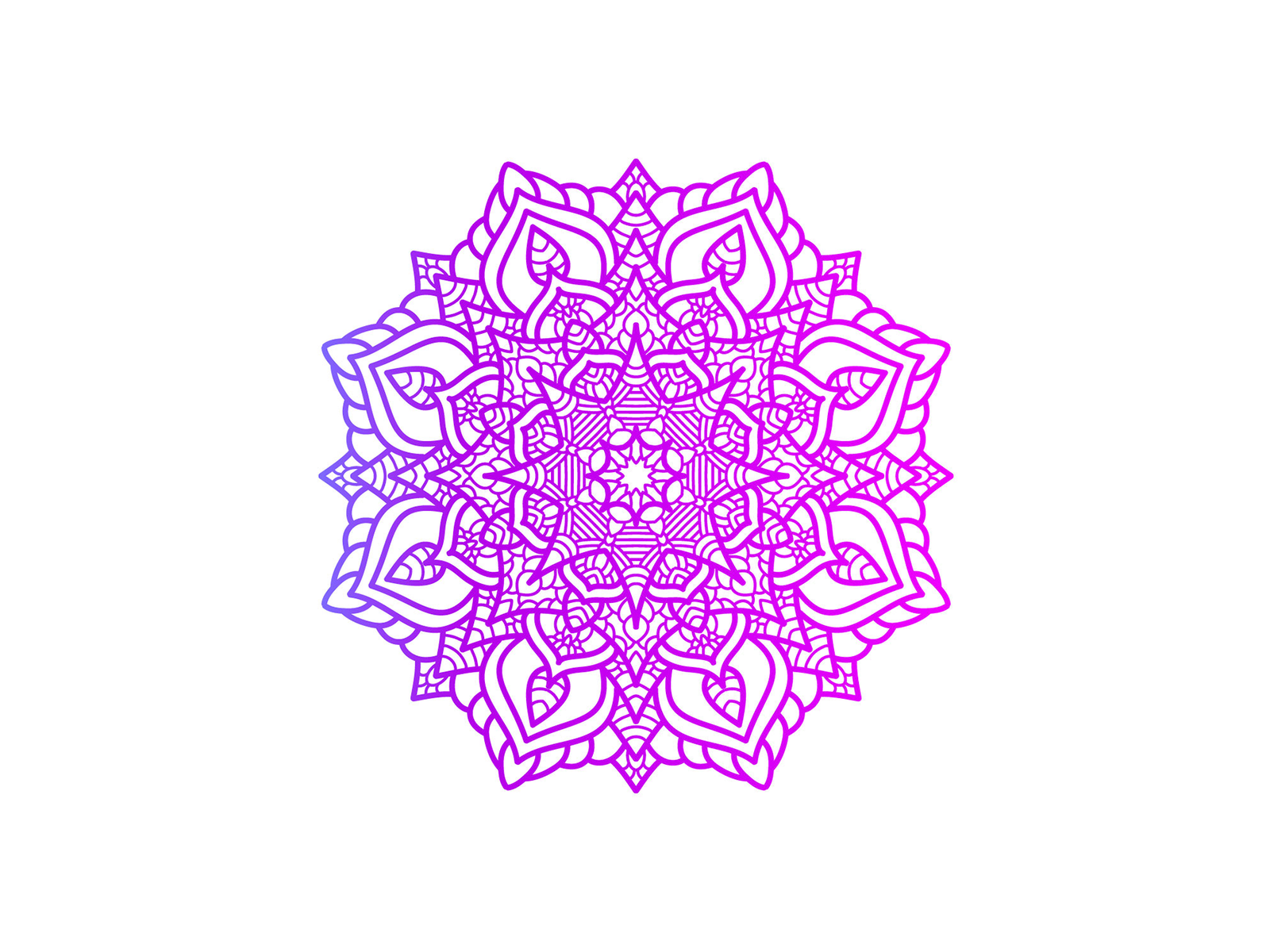 Beautiful Mandala Art Design With Gradient Color by Dharidwan on Dribbble