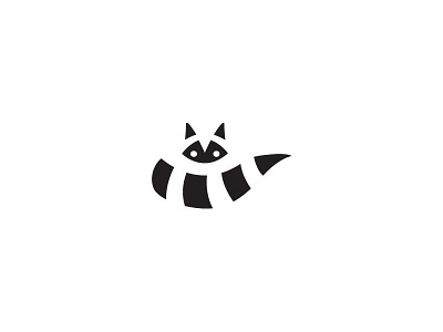 Raccoon abstract black logo nachtbrakers netherlands racoon