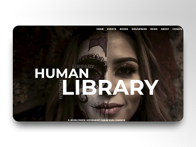 Landing page concept - Human Library