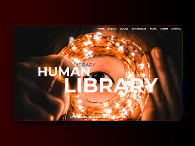 Landing page concept - Human Library