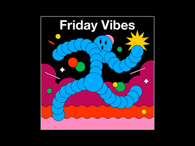 Friday Vibes adobe art art direction artist artwork covid 19 covid19 design design art designer illustration illustration art illustrations illustrator itsnicethat quarantine