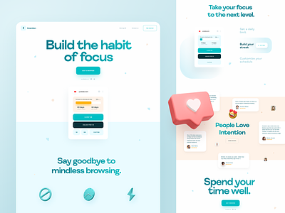 Intention - Landing Page
