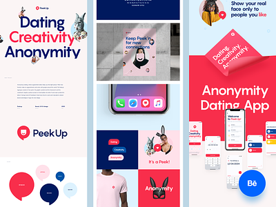 PeekUp - Behance Case Study app behance brand branding casestudy datingapp design interface ios ios app design mobile mobile app ui uidesign ux