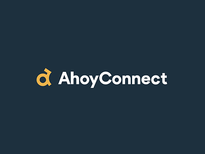 AhoyConnect - Logo a mark brand branding logo logo animation logo motion logotype mark motion graphics symbol