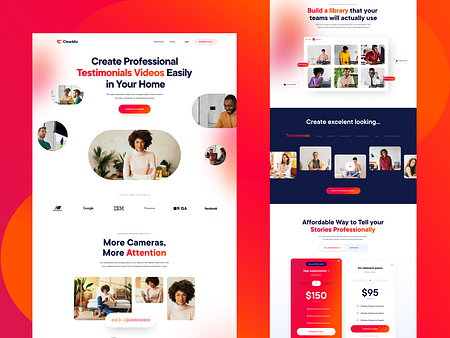 ClearMix Landing page by Martin Strba for Outloud on Dribbble