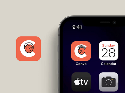 Convo - Brand Design app icon brand assets brand design branding icon app logo poster