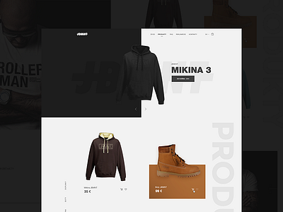 JBMNT Homepage clean e commerce ecommerce fashion homepage interface layout shop ui web