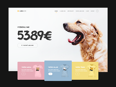 LabkaHore - Homepage [WIP] animal design dog homepage page ui uidesign webdesign