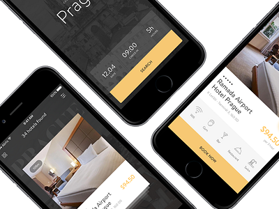 Hours Hotel App app booking design hotel ios mobile ui uidesign