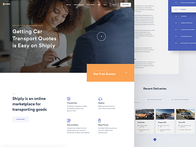 Shiply landing page