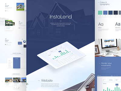 Instalend - Behance Case Study behance case study design experience interface page real estate ui web website