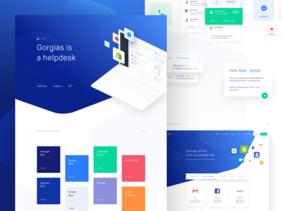 Gorgias - Behance Case Study behance behance case study case study design experience interface landing page martin strba page ui web website