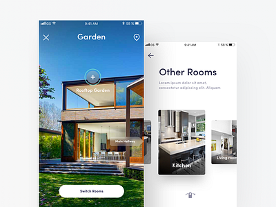 P - 360 Viewing Property App app design experience ios mobile app property real estate ui ux