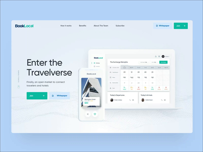 Landing page - BookLocal app design homepage illustration interface landing page uidesign ux web webdesign website