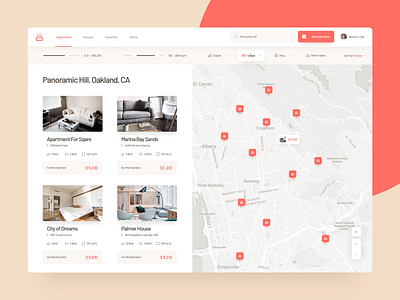 Real Estate Search Platform apartment app application design interface real estate ui uidesign ux web website