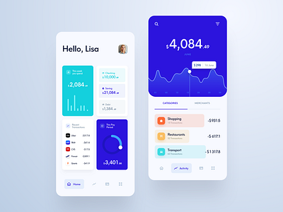 Budget Manager App by Martin Strba on Dribbble