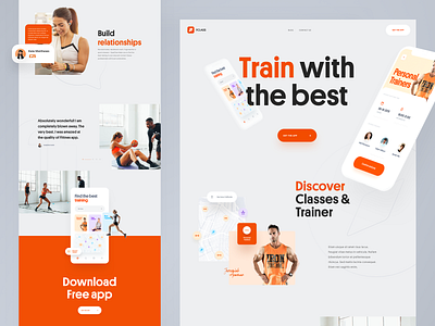 FClass - Landing Page design homepage interface landing page landing page design ui uidesign web webdesign website