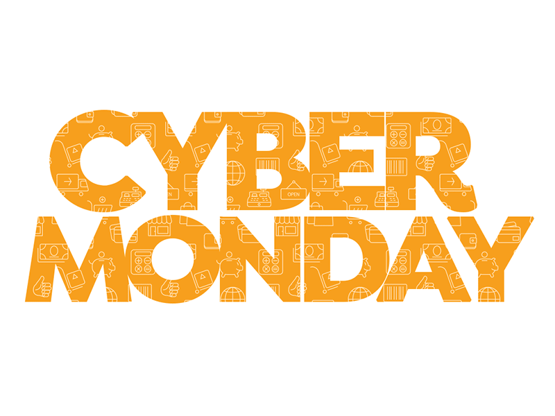 Cyber Monday Typography adobephotoshop colorful colors cyber cybermonday cybersale ecommerce gif monday photoshop sale web