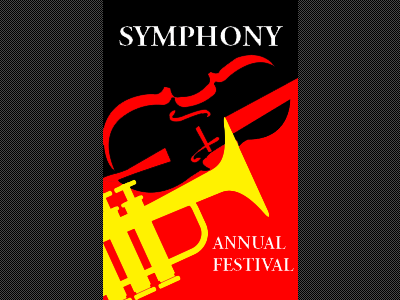 Symphony Poster advertising graphic design illustration